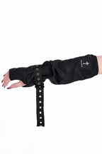 Jacquard Punk Fingerless Gloves