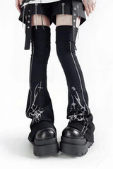 Y2K Grunge Flare Knee High Socks