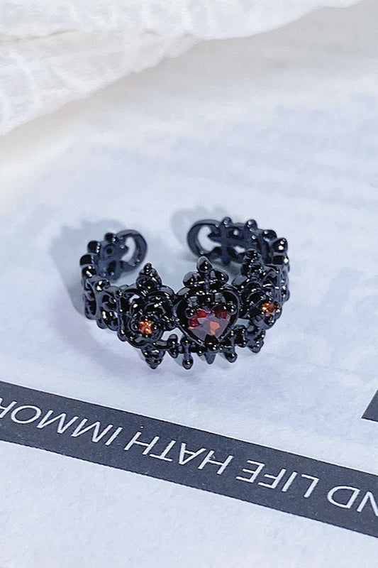 Retro Court Crown Stackable Ring