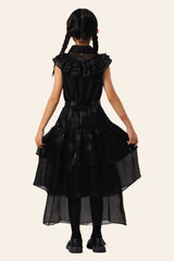Black Tulle Dress Kid Halloween