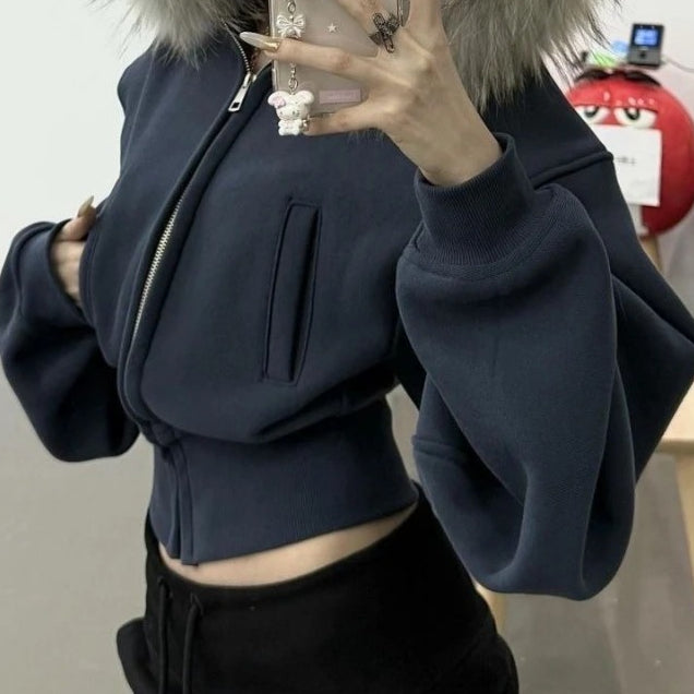 Faux Fur Hooded Jacket Secondary image