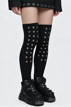 Y2K Hole Elastic Over The Knee Socks