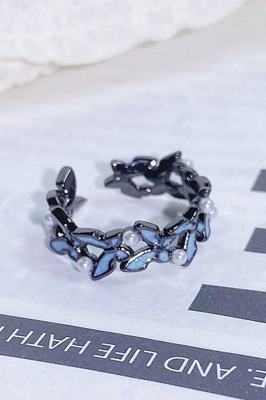 Retro Butterfly Stackable Ring Secondary image