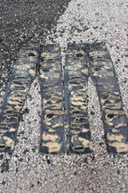 Ripped Frayed Denim Pants
