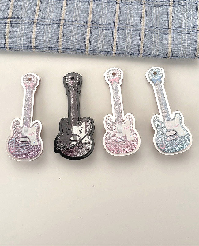 Y2K Cute Double Layer Guitar Hair Accs