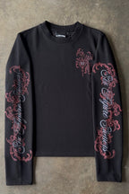 Ornate Graphic Long Sleeve Sweatshirt