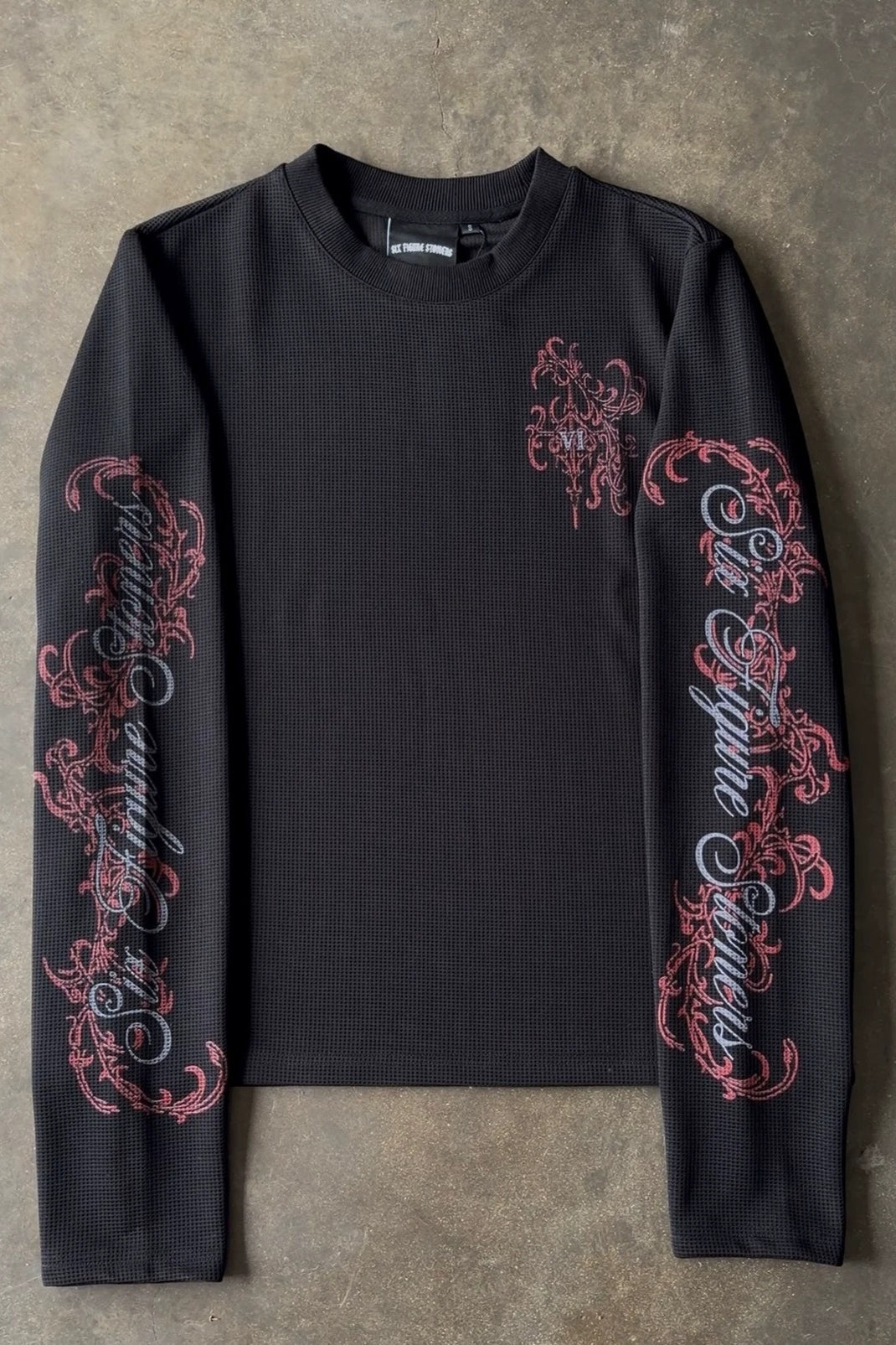 Ornate Graphic Long Sleeve Sweatshirt