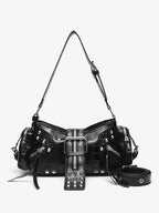 Y2K One Shoulder Moto Crossbody Bag