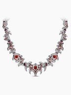 Spine Parasite Red Eye Thorn Diamond Necklace