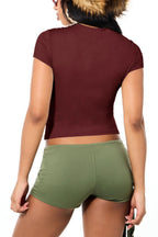 Star Letter Graphic Cropped T-Shirt