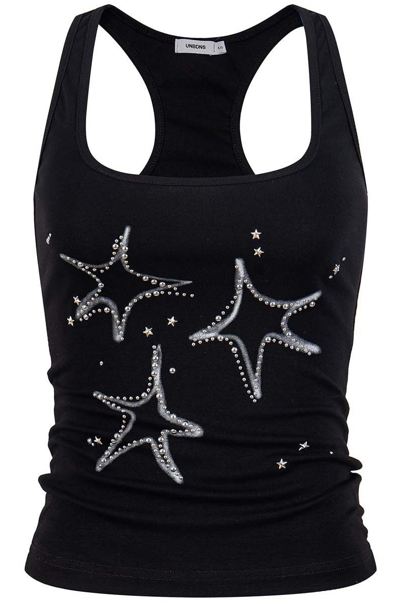 Shell Rhinestone Racerback Tank Top Secondary image