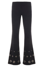 Eyelet Flared Pants