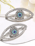 Gothic Evil Eye Rhinestone Hair Accs
