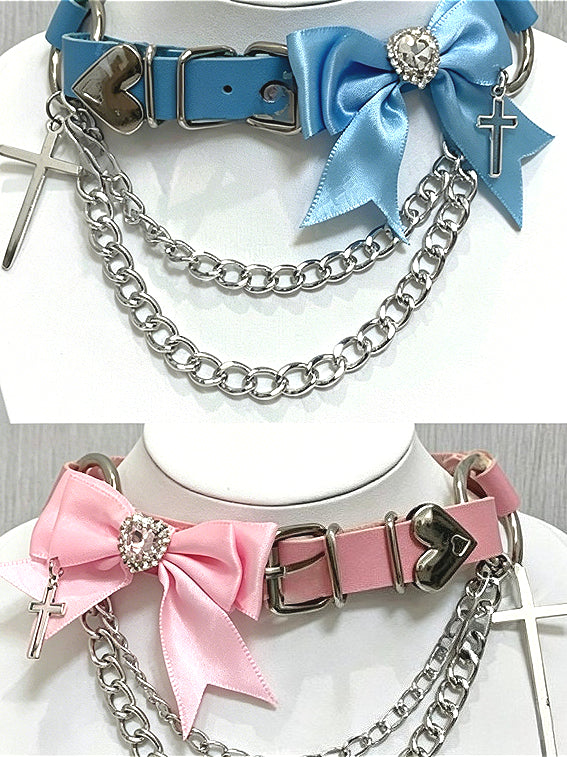 Subculture Bow Cross Pendant Necklace Secondary image
