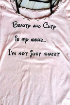 Vintage Letter Printed Shoulder Fit Cropped Slim T-shirt