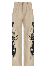 Cyber Harajuku Graphic Wide Leg Pants