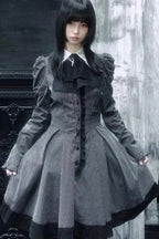 Dark Sweet Lolita Striped Mini Dress
