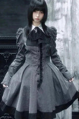 Dark Sweet Lolita Striped Mini Dress