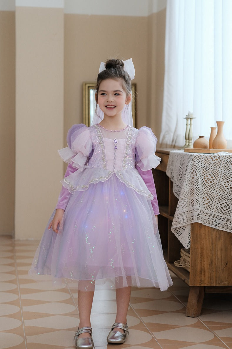 Ice Princess Tulle Dress Kid Halloween Costume Main image