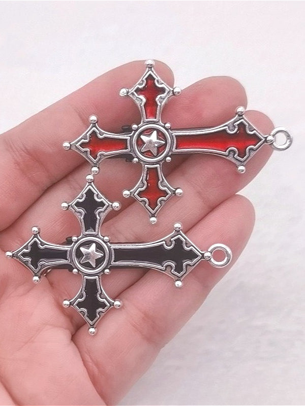 Punk Gothic Cross Hair Accs
