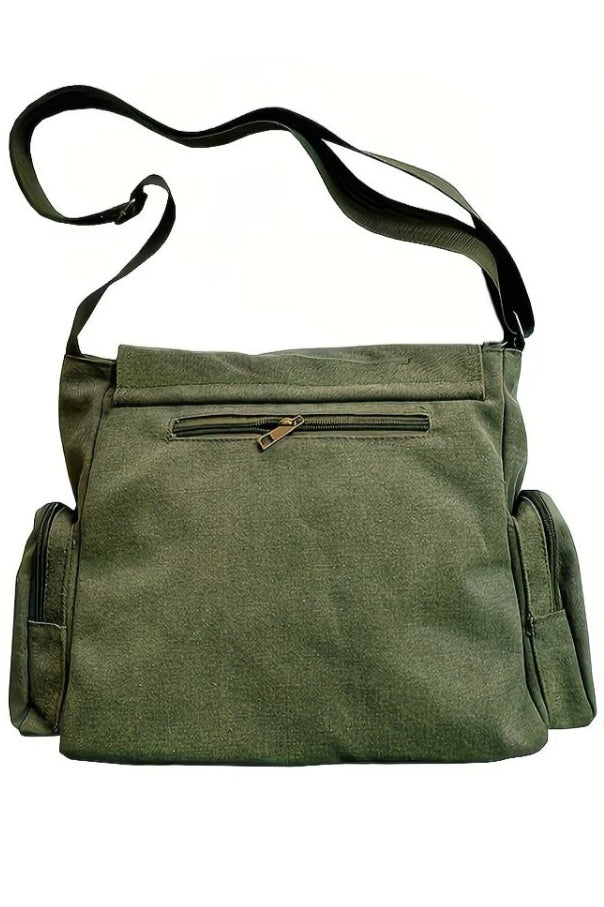 Raven Graphic Flap Messenger Bags