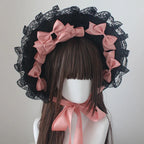 Diablo Kills Gothic Lolita Flat Bonnet Hat