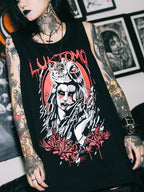 Dark Gothic Oversized Street Tank Top