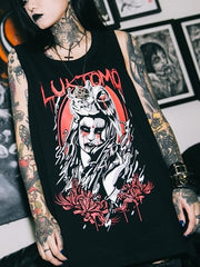 Dark Gothic Oversized Street Tank Top