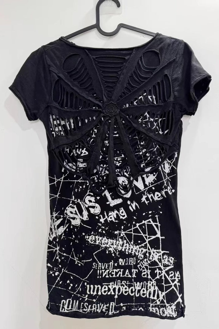 Vintage Spider Web Slim T-shirt Main image