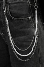 Layered Beaded Y2K Waist Chain