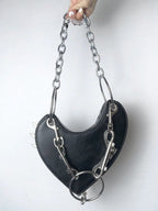 Gothic Lolita Y2K Harajuku Punk Steampunk Japanese Rivet Crossbody Bag Halloween