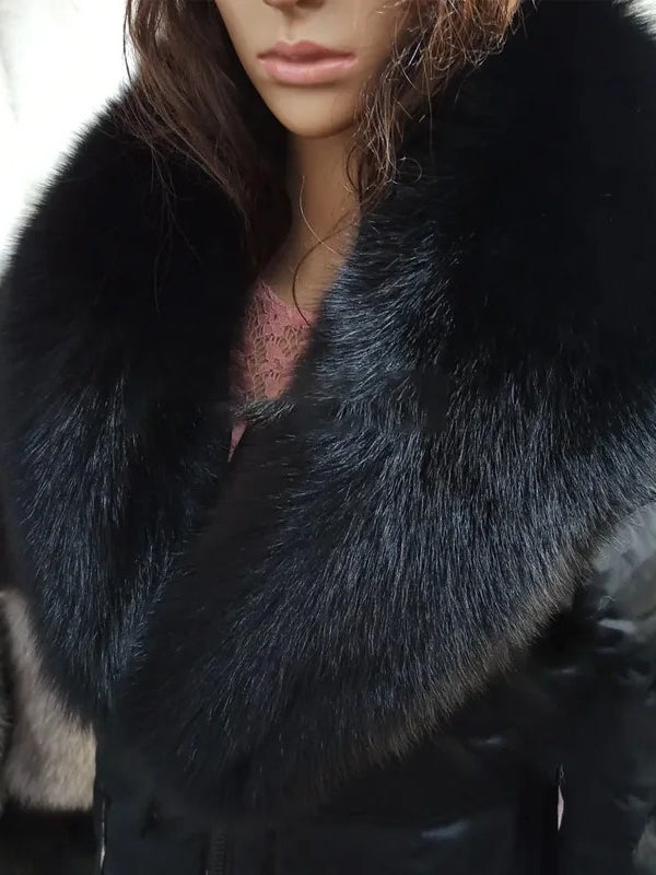 Women's Winter Warm Faux Fox Fur Collar Scarf Main image