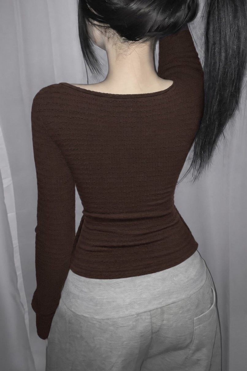 Contrast Panel Double Tie Cardigans