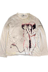 Casual Vintage Graphic Long Sleeve T-shirt