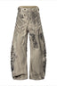 Applique Panel Barrel Jeans