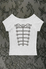 Street Style Stained Glass Print T-shirt