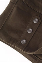 Double-Button Hot Pants