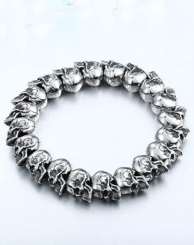 Tiny Skull Conjoined Chain Bracelet