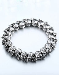Tiny Skull Conjoined Chain Bracelet