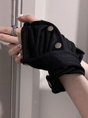 Trendy Harajuku Punk Half-finger Gloves