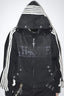 Stripe Sleeve Eyelet Hoodies