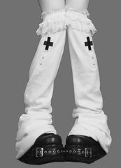 Y2K Kawaii Lace Flare Knee Length Gothic Lolita Warmers