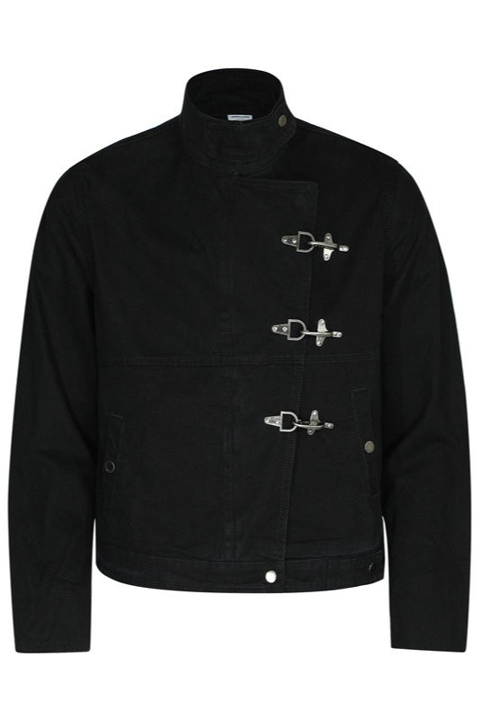 Toggle Clasp Washed Denim Jacket Main image