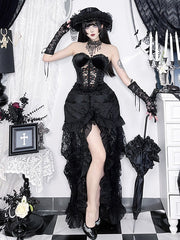 Cutout Lace Gothic Slim Boned Corset