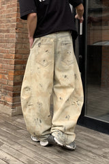 Heavy Duty Washed Bootcut Pants