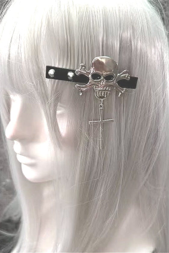 Y2K Harajuku Punk Metal Skull Hair Accs