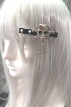 Y2K Harajuku Punk Metal Skull Hair Accs