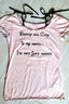 Vintage Letter Printed Shoulder Fit Cropped Slim T-shirt