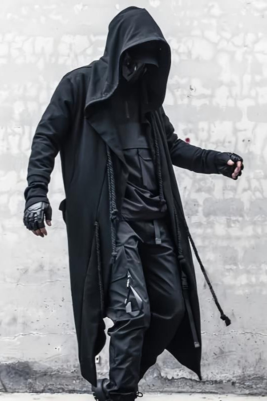 Men's Techwear Cape Trench Coat Secondary image