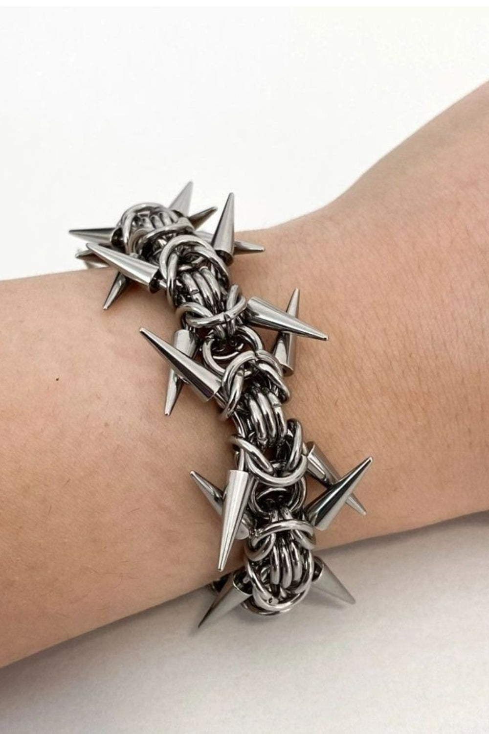 Dark Punk Rivet Spike Bracelet